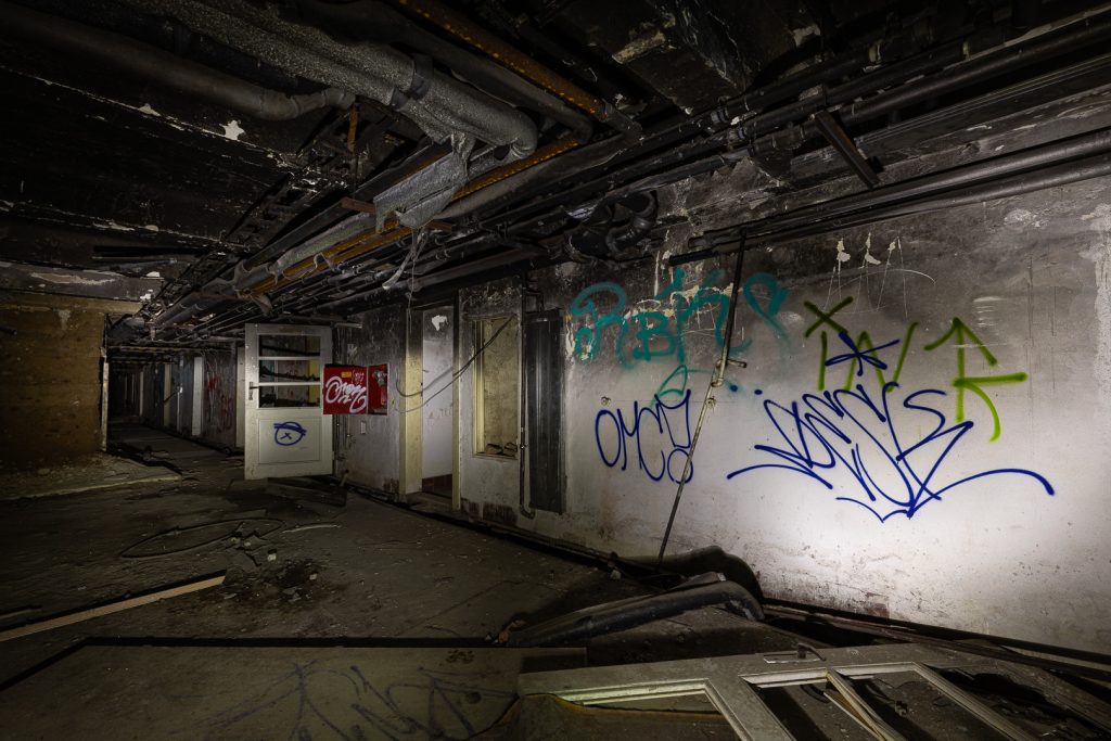 Léčebna dlouhodobě nemocných - technická část - urbex