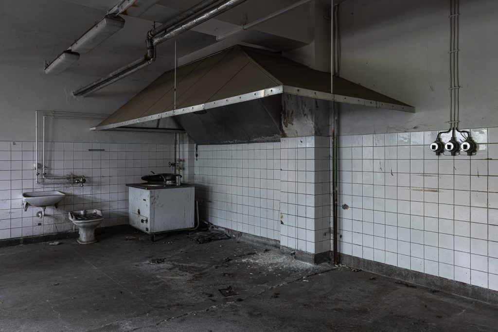 Bývalá tepelná elektrárna - kuchyně - urbex