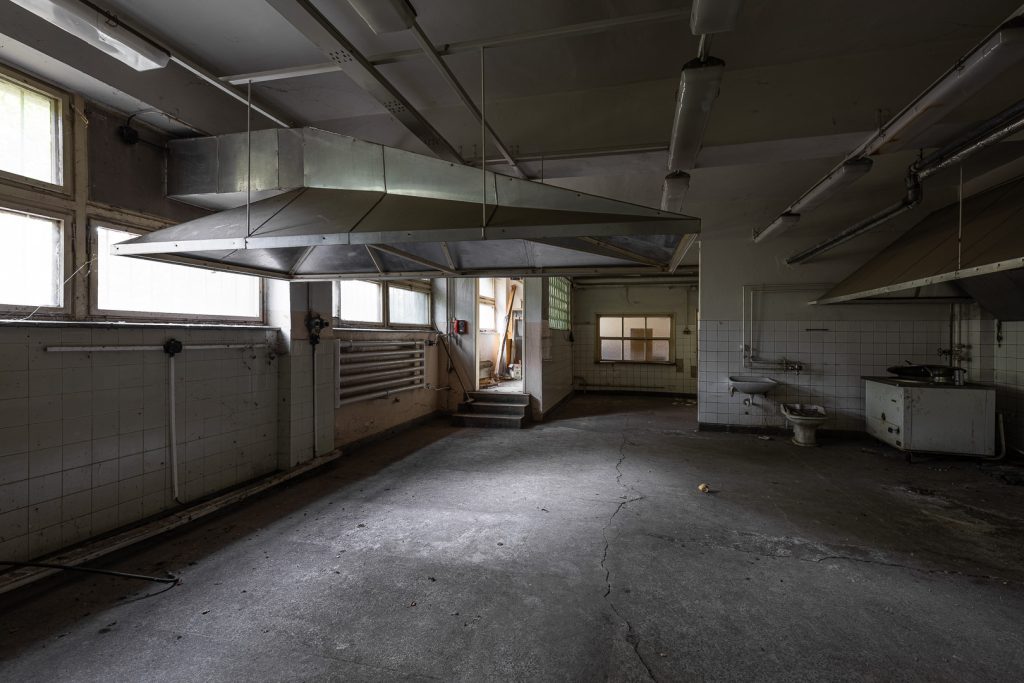Bývalá tepelná elektrárna - kuchyně - urbex