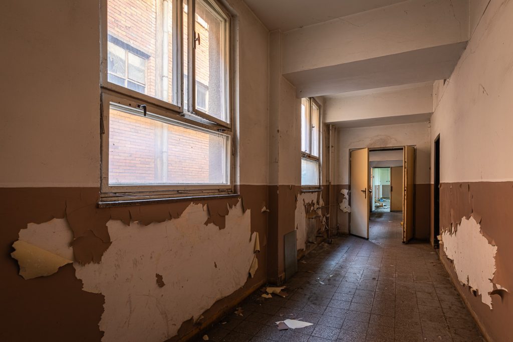 Bývalá tepelná elektrárna - chodba - urbex