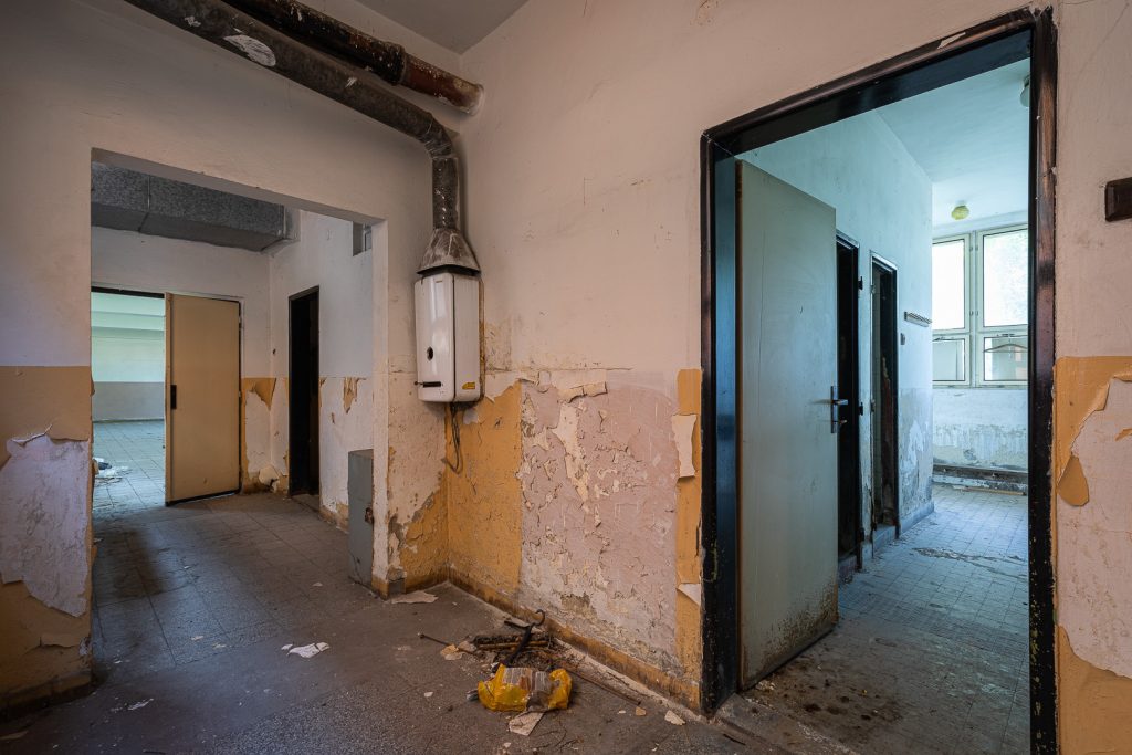 Bývalá tepelná elektrárna - chodba - urbex